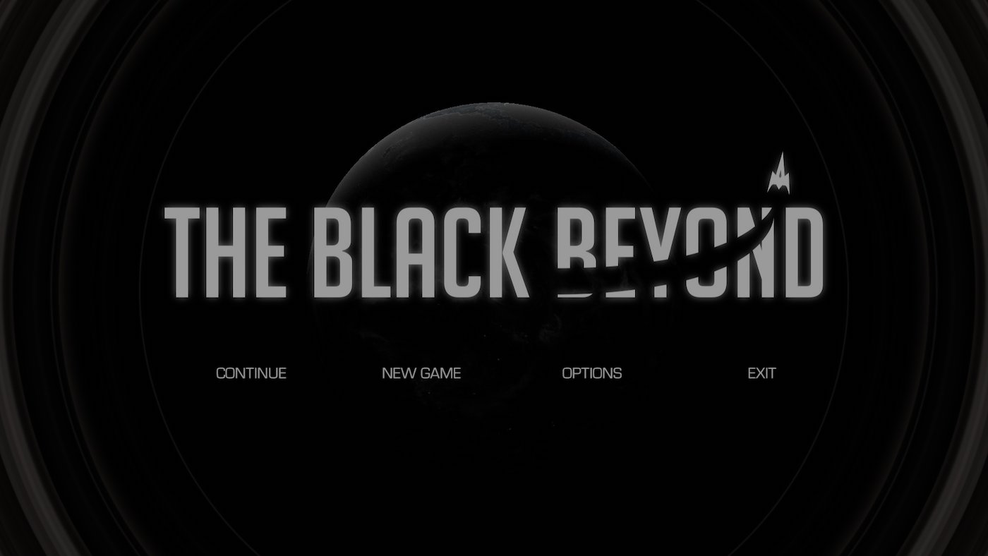 Space RPG title screen — earned Steam Greenlight approval